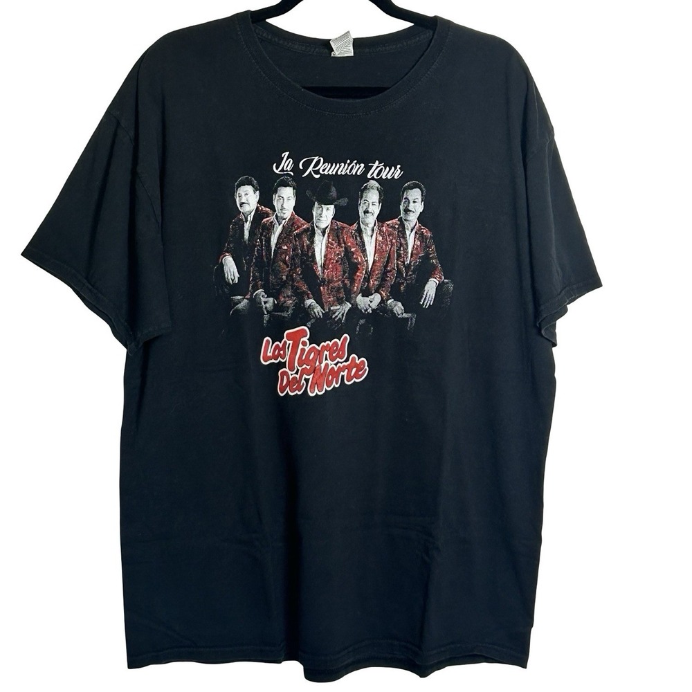Los Tigres Del Norte La Reunion Tour Tee Size‎ XL Band Music Norteno Graphic